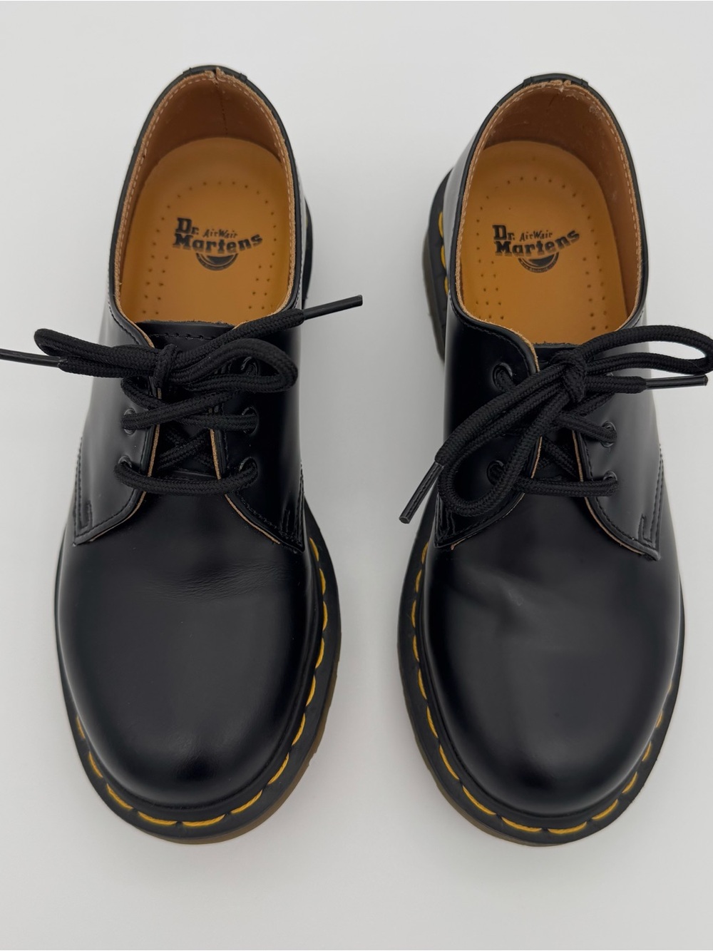 Dr. Martens. 1461 Black Smooth Leather Oxford Shoes